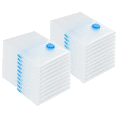 vidaXL Storage Bags 20 pcs Transparent and Blue 70 x 50 cm
