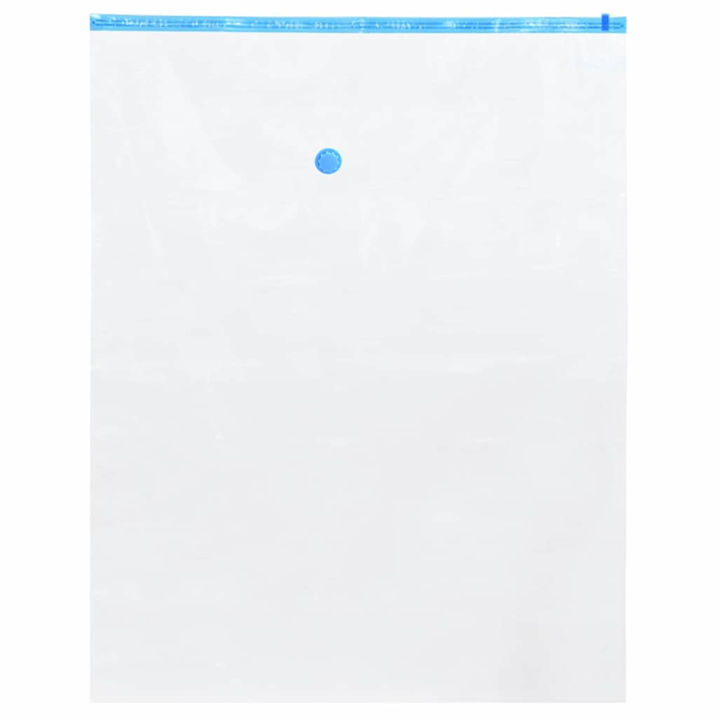 vidaXL Storage Bags 5 pcs Transparent and Blue 100 x 80 cm