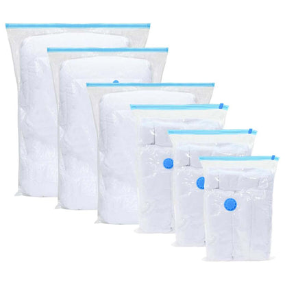 vidaXL Vacuum Storage Bags 10 pcs Transparent and blue 130 x 100 cm