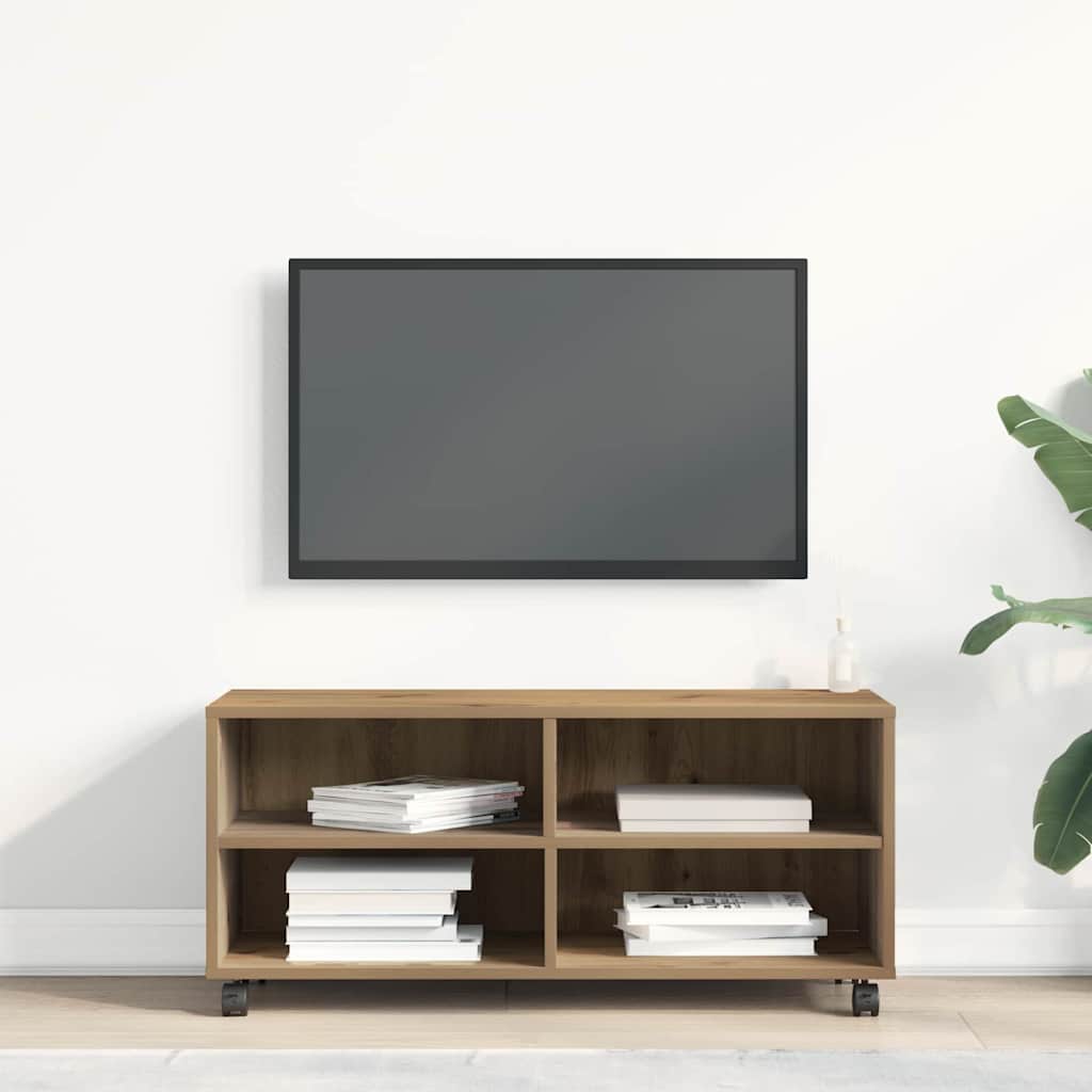 vidaXL TV Cabinet 90 x 35 x 40.5 cm Brown Engineered wood