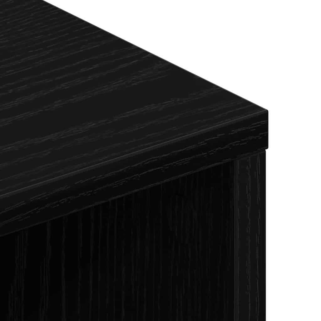vidaXL TV Cabinet Black 90 x 35 x 40.5 cm Engineered wood
