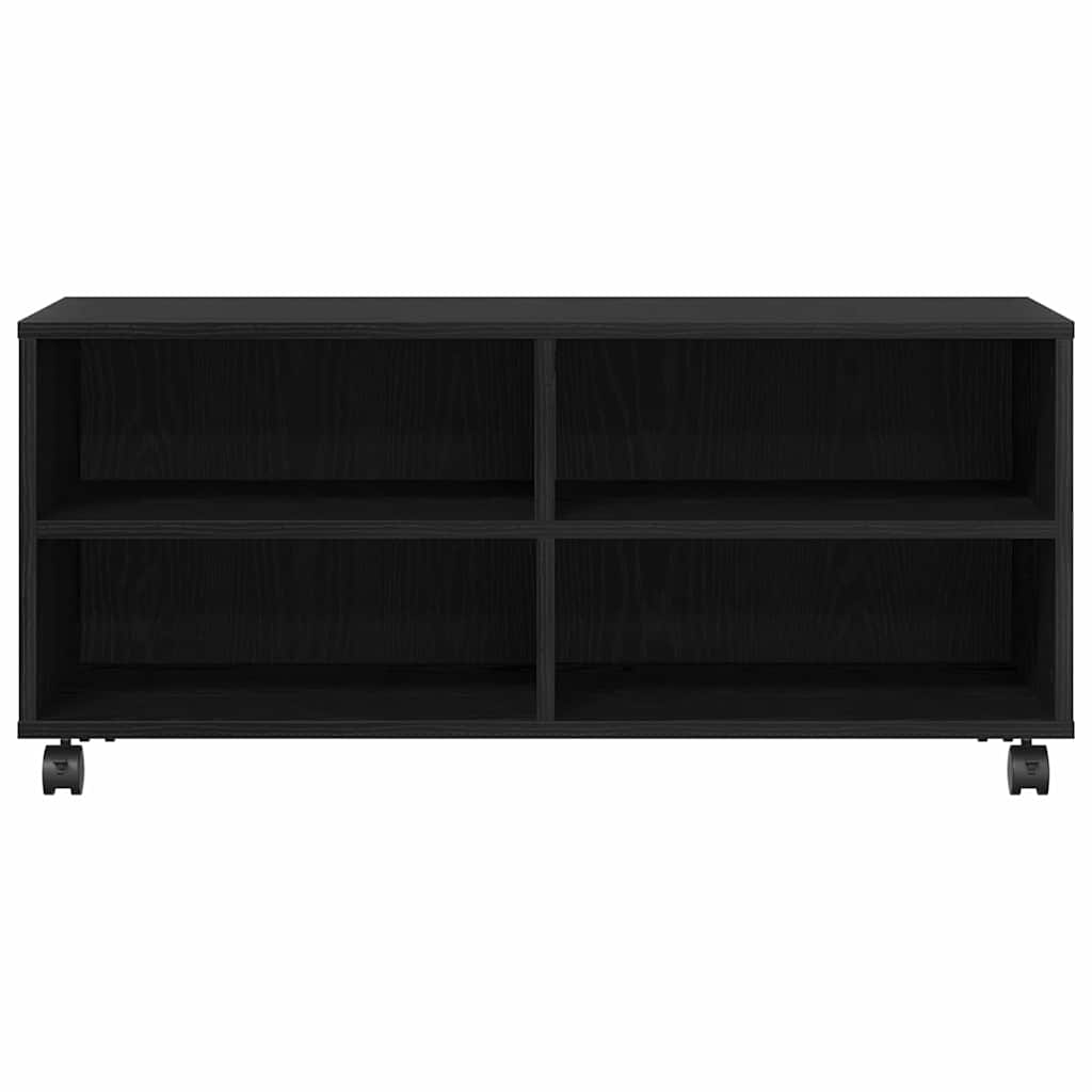 vidaXL TV Cabinet Black 90 x 35 x 40.5 cm Engineered wood