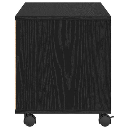vidaXL TV Cabinet Black 90 x 35 x 40.5 cm Engineered wood