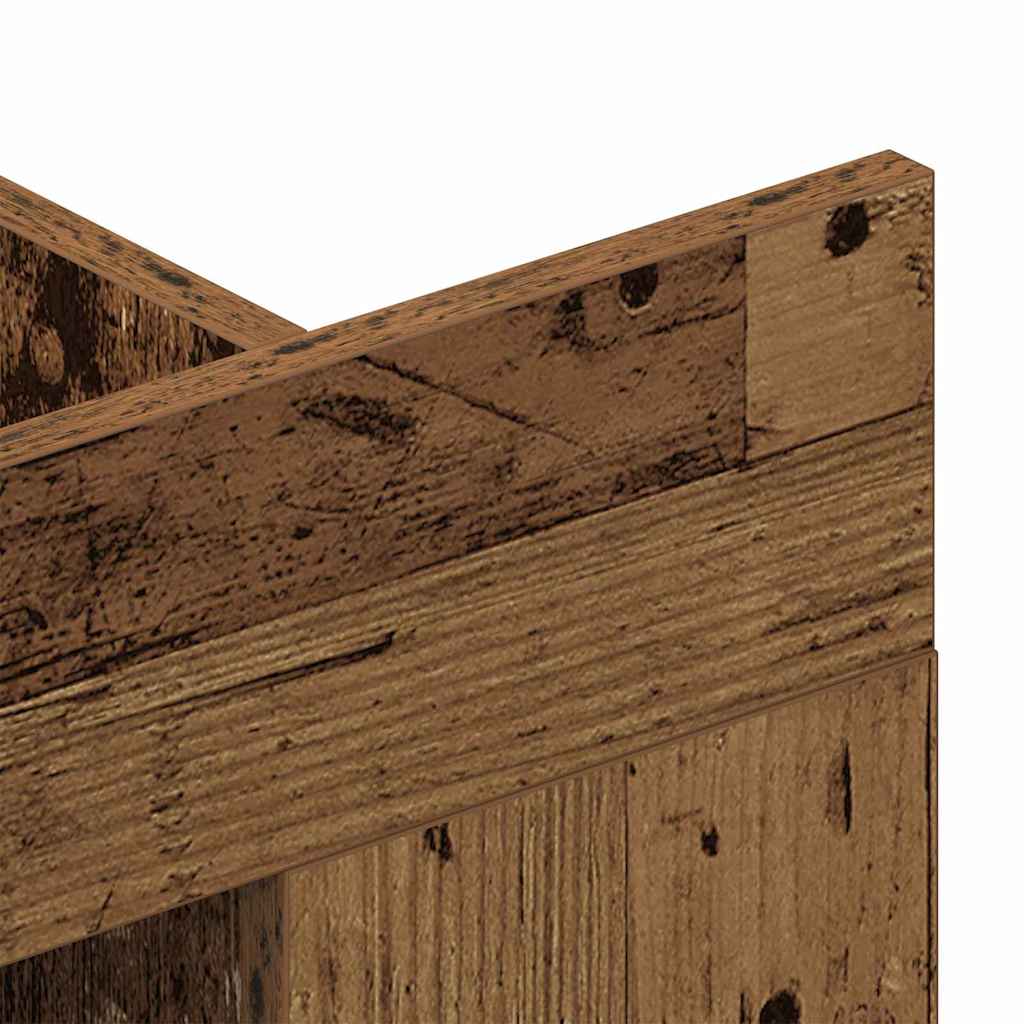 vidaXL TV Cabinet Old wood 152 x 22 x 113 cm Engineered wood
