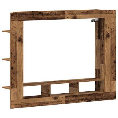 vidaXL TV Cabinet Old wood 152 x 22 x 113 cm Engineered wood