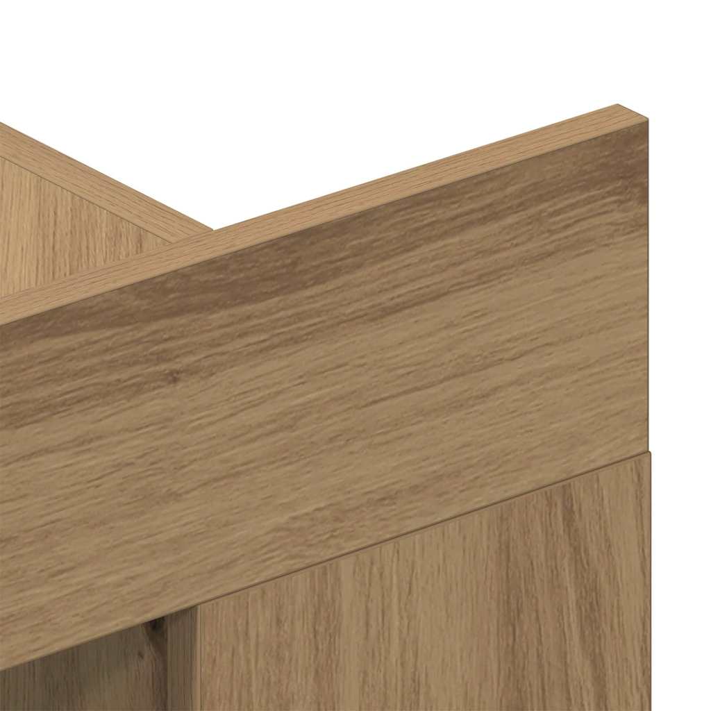 vidaXL TV Cabinet 152 x 22 x 113 cm Artisan oak Engineered wood