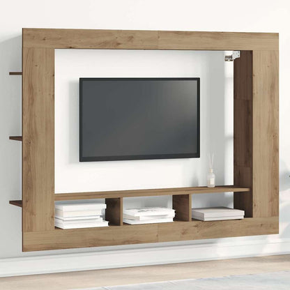 vidaXL TV Cabinet 152 x 22 x 113 cm Artisan oak Engineered wood