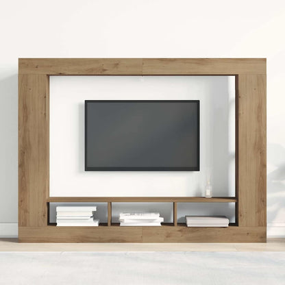 vidaXL TV Cabinet 152 x 22 x 113 cm Artisan oak Engineered wood