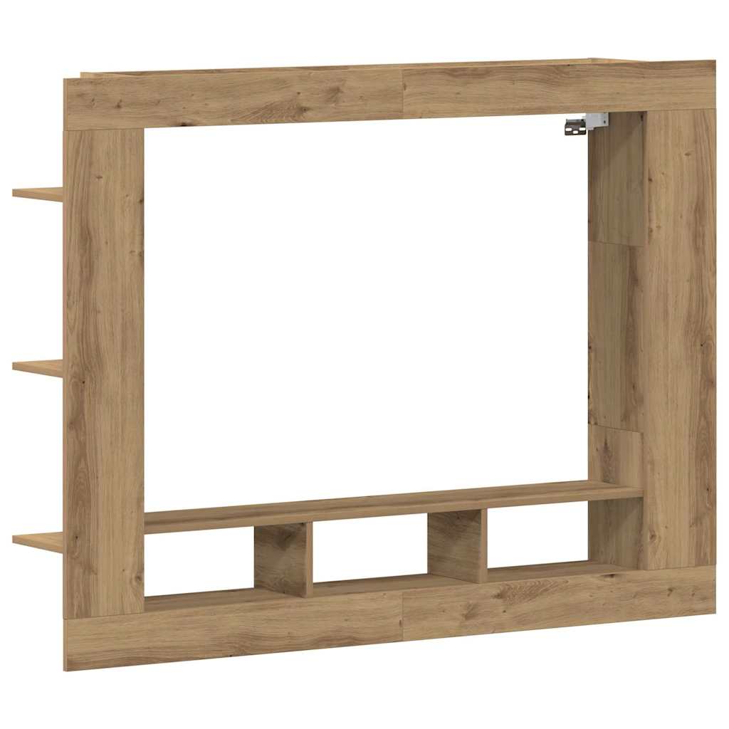 vidaXL TV Cabinet 152 x 22 x 113 cm Artisan oak Engineered wood