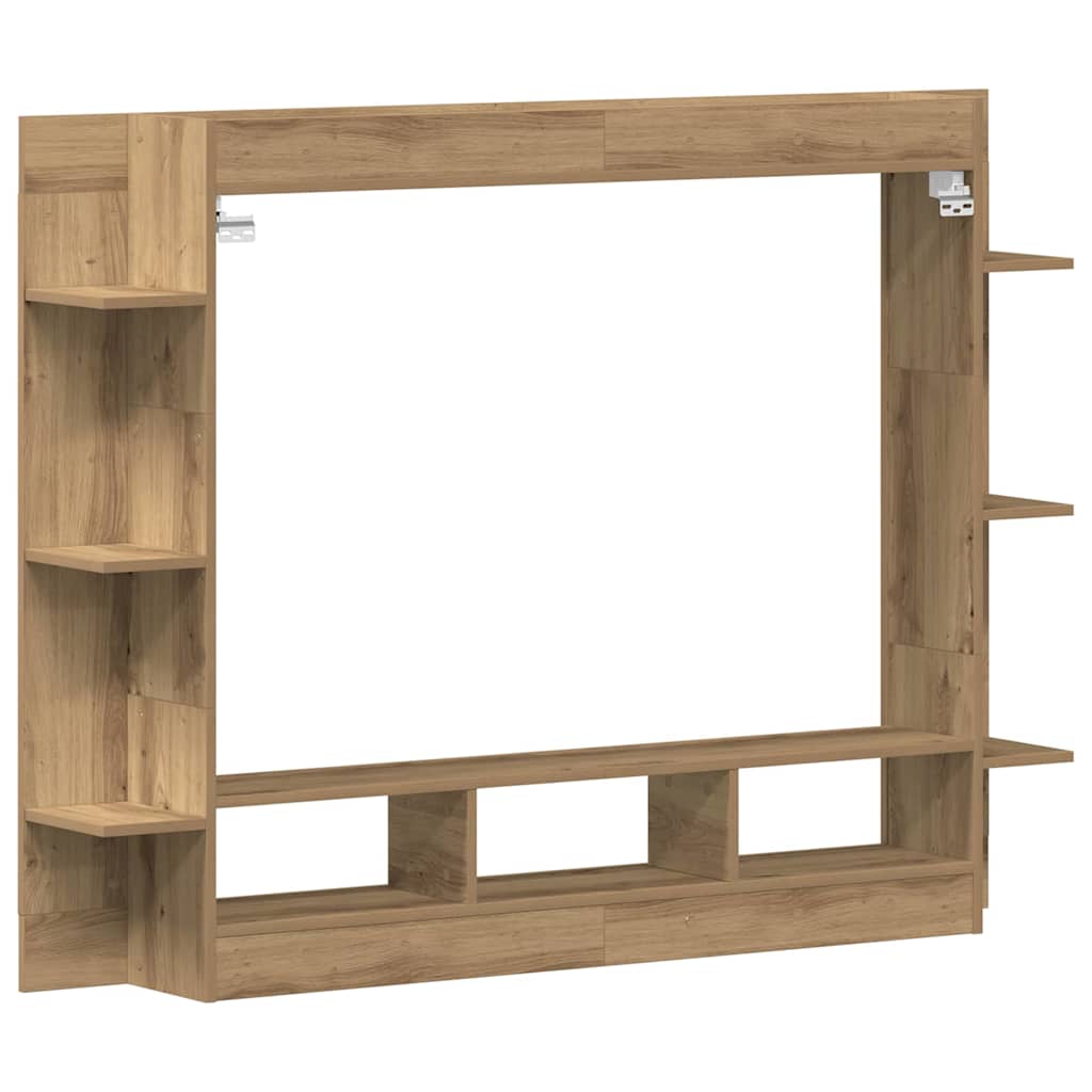 vidaXL TV Cabinet 152 x 22 x 113 cm Artisan oak Engineered wood