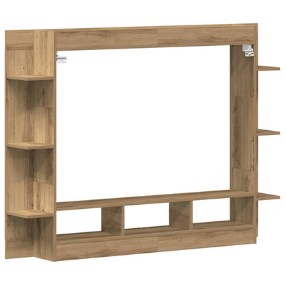 vidaXL TV Cabinet 152 x 22 x 113 cm Artisan oak Engineered wood