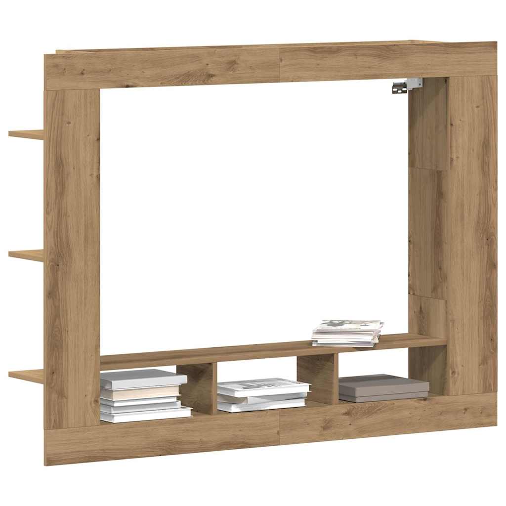 vidaXL TV Cabinet 152 x 22 x 113 cm Artisan oak Engineered wood