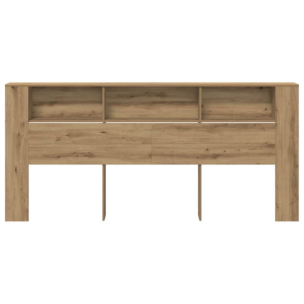 vidaXL Headboard Cabinet Artisan Oak Engineered Wood