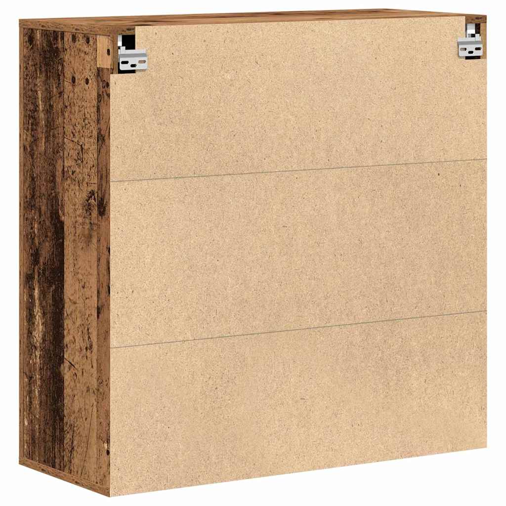 vidaXL Wall Cabinet with Door Old Wood 80 x 33 x 80 cm Engineered Wood