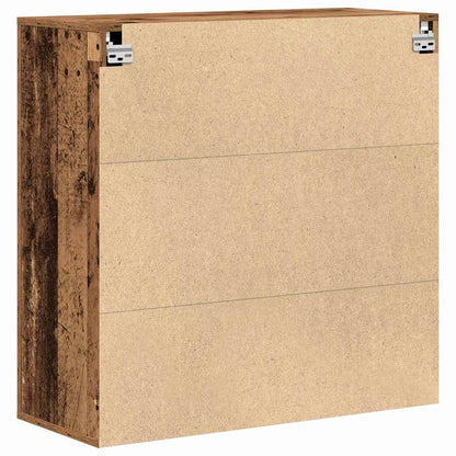 vidaXL Wall Cabinet with Door Old Wood 80 x 33 x 80 cm Engineered Wood