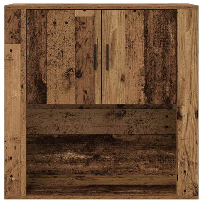 vidaXL Wall Cabinet with Door Old Wood 80 x 33 x 80 cm Engineered Wood