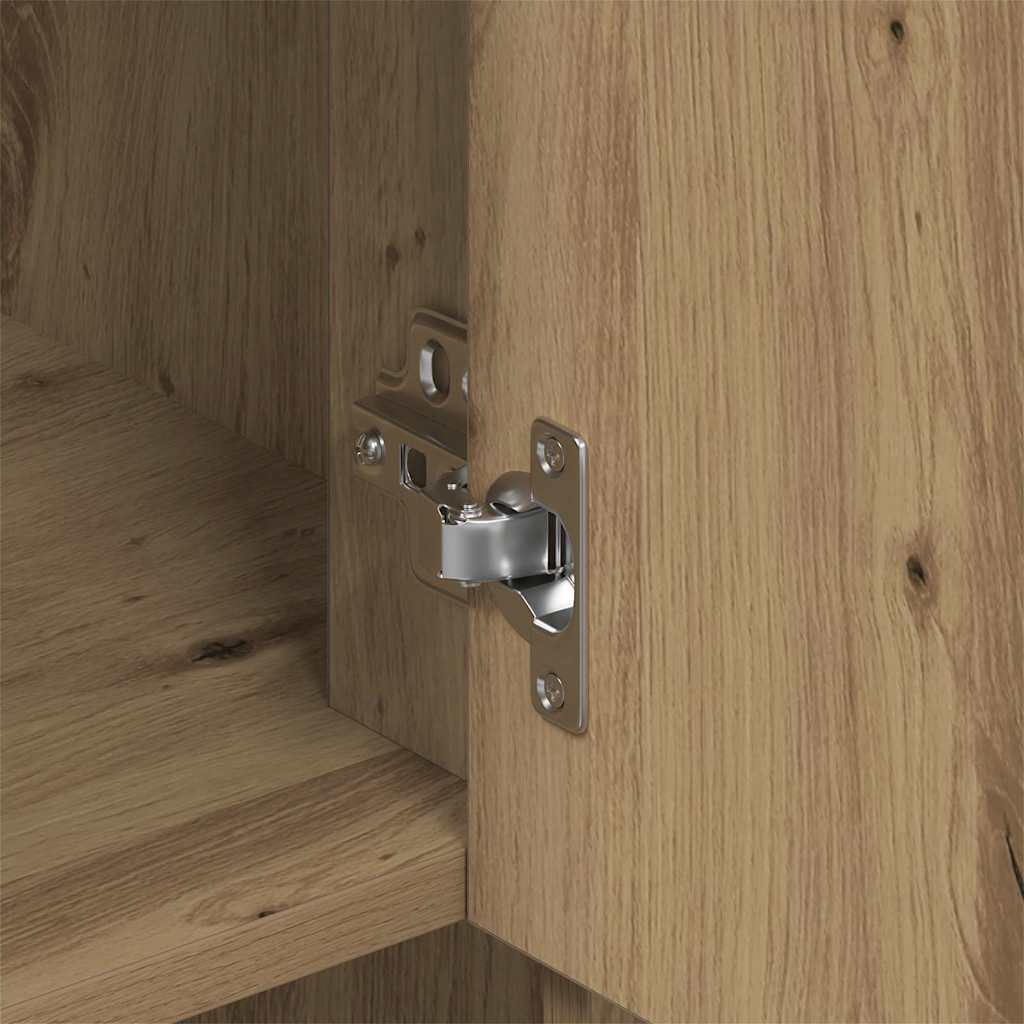 vidaXL Wall Cabinet Artisan Oak 80 x 33 x 80 cm Engineered Wood