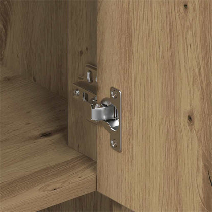 vidaXL Wall Cabinet Artisan Oak 80 x 33 x 80 cm Engineered Wood