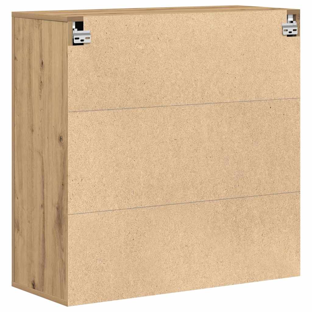 vidaXL Wall Cabinet Artisan Oak 80 x 33 x 80 cm Engineered Wood