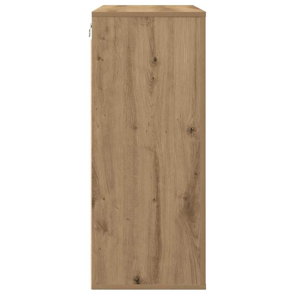 vidaXL Wall Cabinet Artisan Oak 80 x 33 x 80 cm Engineered Wood