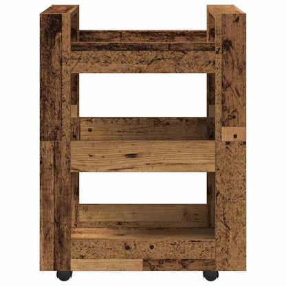 vidaXL Kitchen Trolley Oak Wood 60 x 45 x 80 cm Engineered Wood