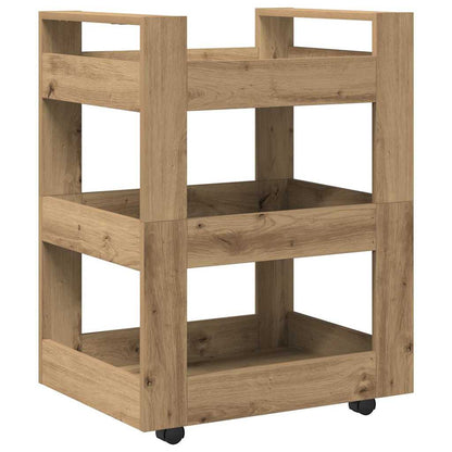 vidaXL Kitchen Trolley Artisan Oak 60 x 45 x 80 cm Engineered Wood
