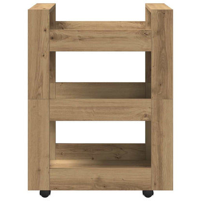 vidaXL Kitchen Trolley Artisan Oak 60 x 45 x 80 cm Engineered Wood