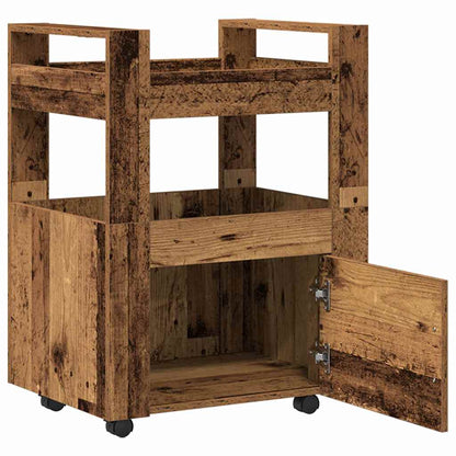 vidaXL Kitchen Trolley Old wood 60 x 45 x 80 cm Engineered wood