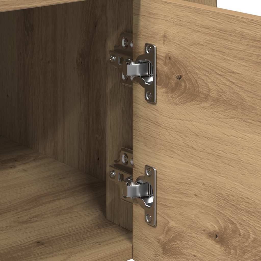 vidaXL Kitchen Trolley Artisan oak 60 x 45 x 80 cm Engineered wood