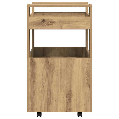 vidaXL Kitchen Trolley Artisan oak 60 x 45 x 80 cm Engineered wood