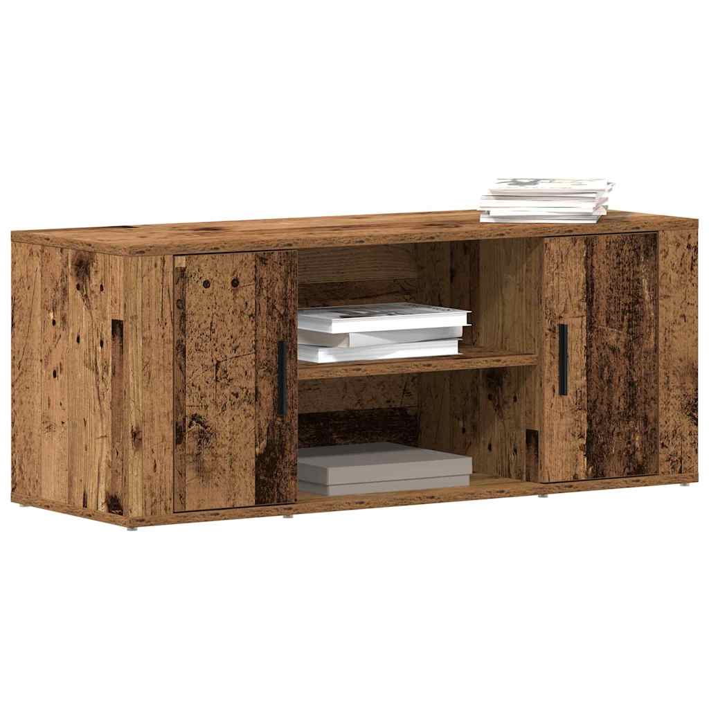 vidaXL TV Cabinet Old wood 100 x 35 x 40 cm Engineered wood