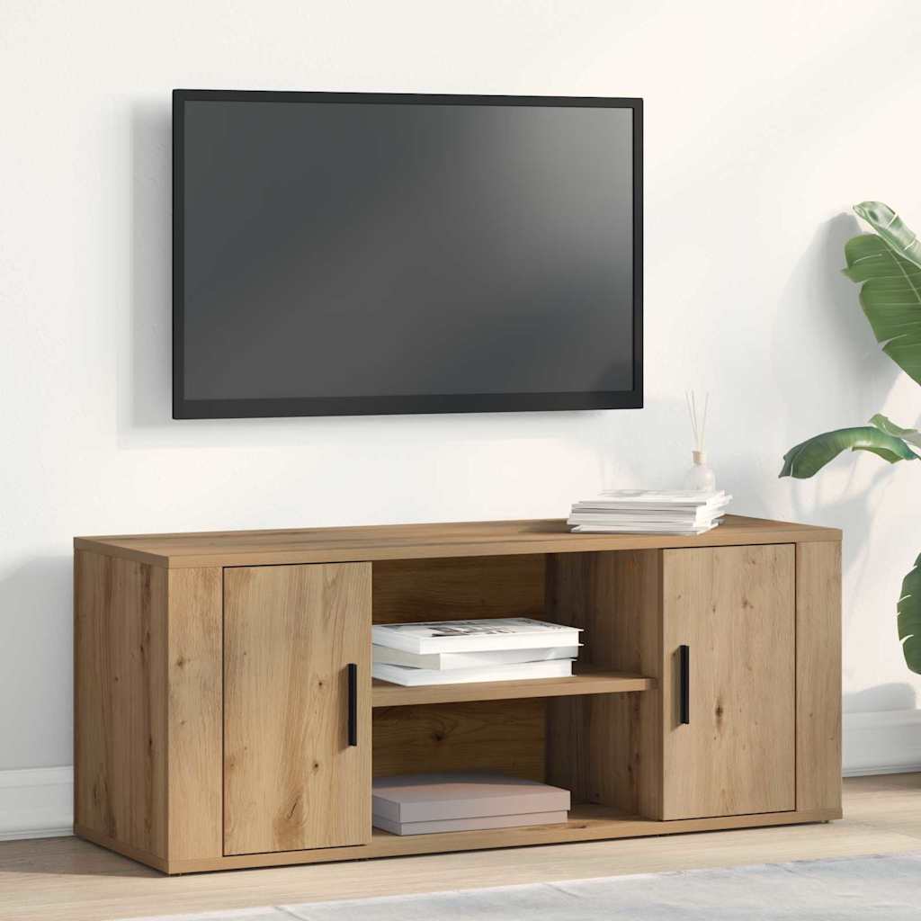 vidaXL TV Cabinet 100 x 35 x 40 cm Artisan oak Engineered wood