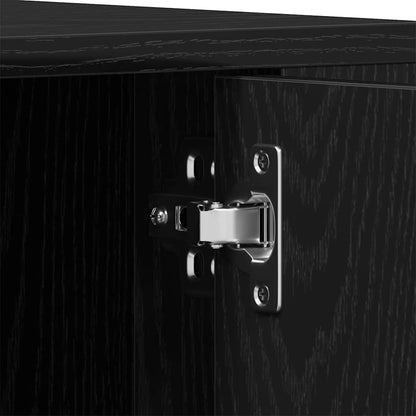 vidaXL TV Cabinet 100 x 35 x 40 cm Black oak Engineered wood