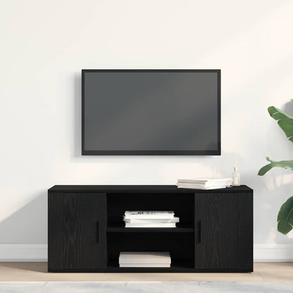 vidaXL TV Cabinet 100 x 35 x 40 cm Black oak Engineered wood