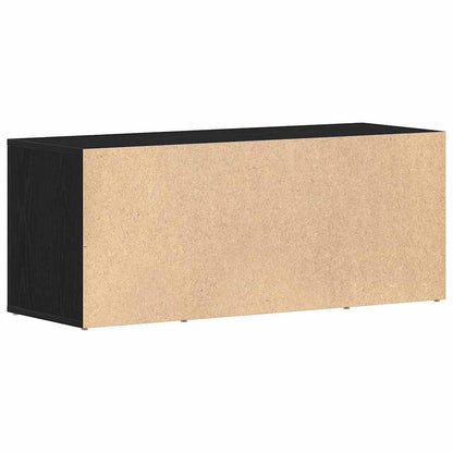 vidaXL TV Cabinet 100 x 35 x 40 cm Black oak Engineered wood