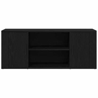 vidaXL TV Cabinet 100 x 35 x 40 cm Black oak Engineered wood