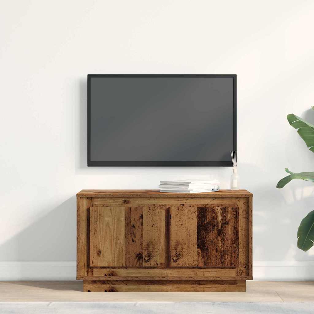 vidaXL TV Cabinet Old wood 80 x 35 x 45 cm Engineered wood