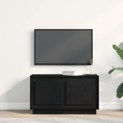 vidaXL TV Cabinet Black oak 80 x 35 x 45 cm Engineered wood
