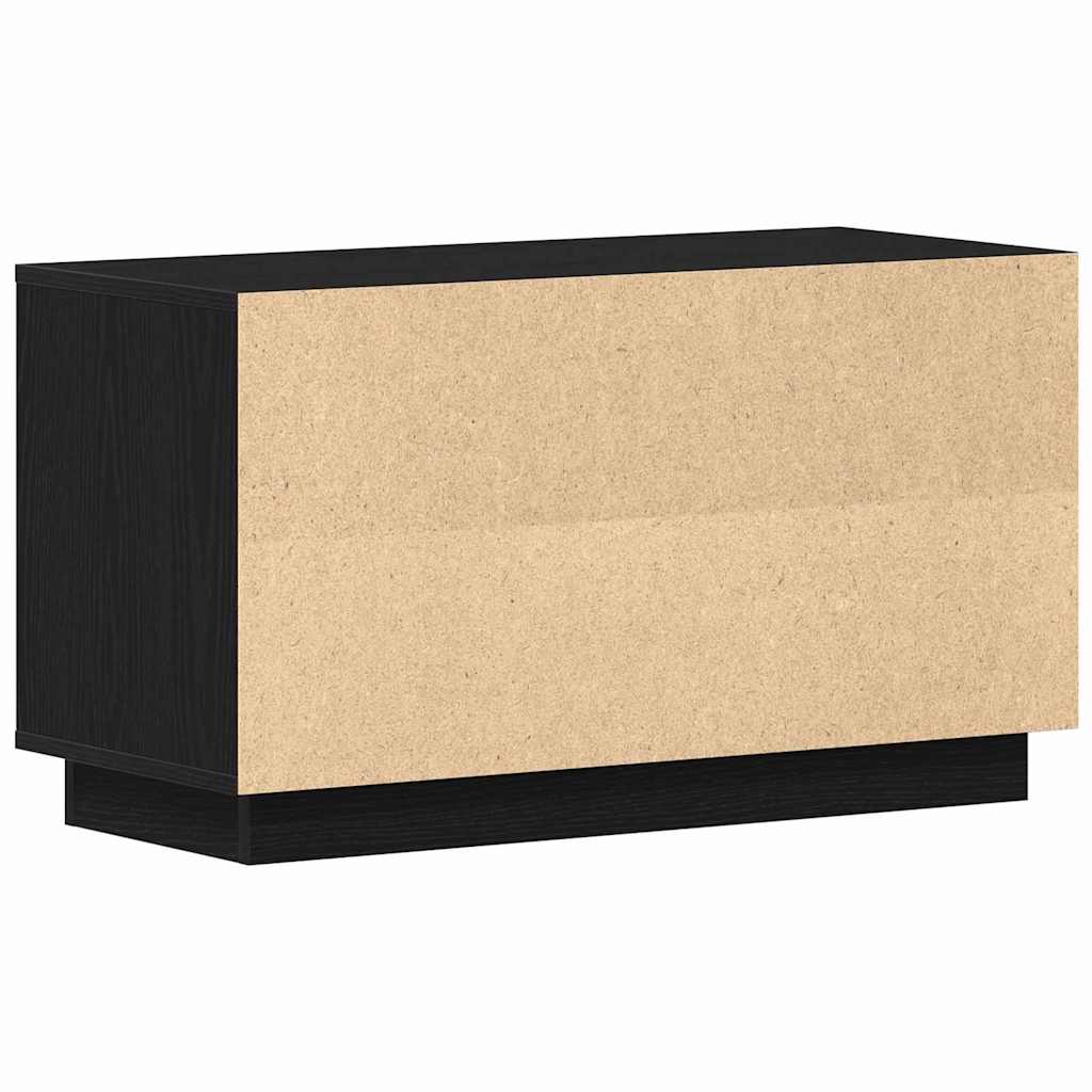 vidaXL TV Cabinet Black oak 80 x 35 x 45 cm Engineered wood