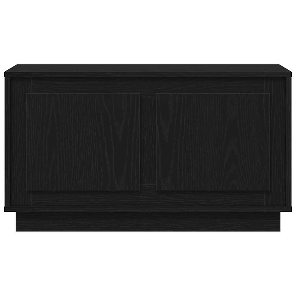vidaXL TV Cabinet Black oak 80 x 35 x 45 cm Engineered wood