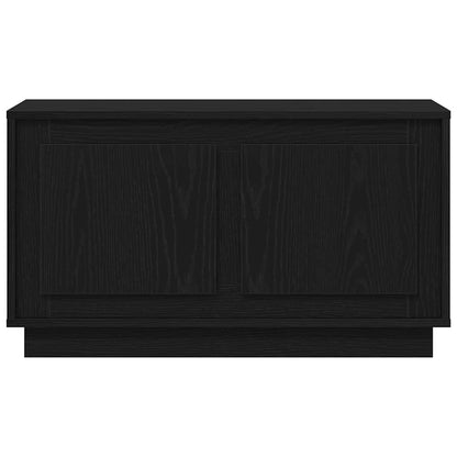vidaXL TV Cabinet Black oak 80 x 35 x 45 cm Engineered wood