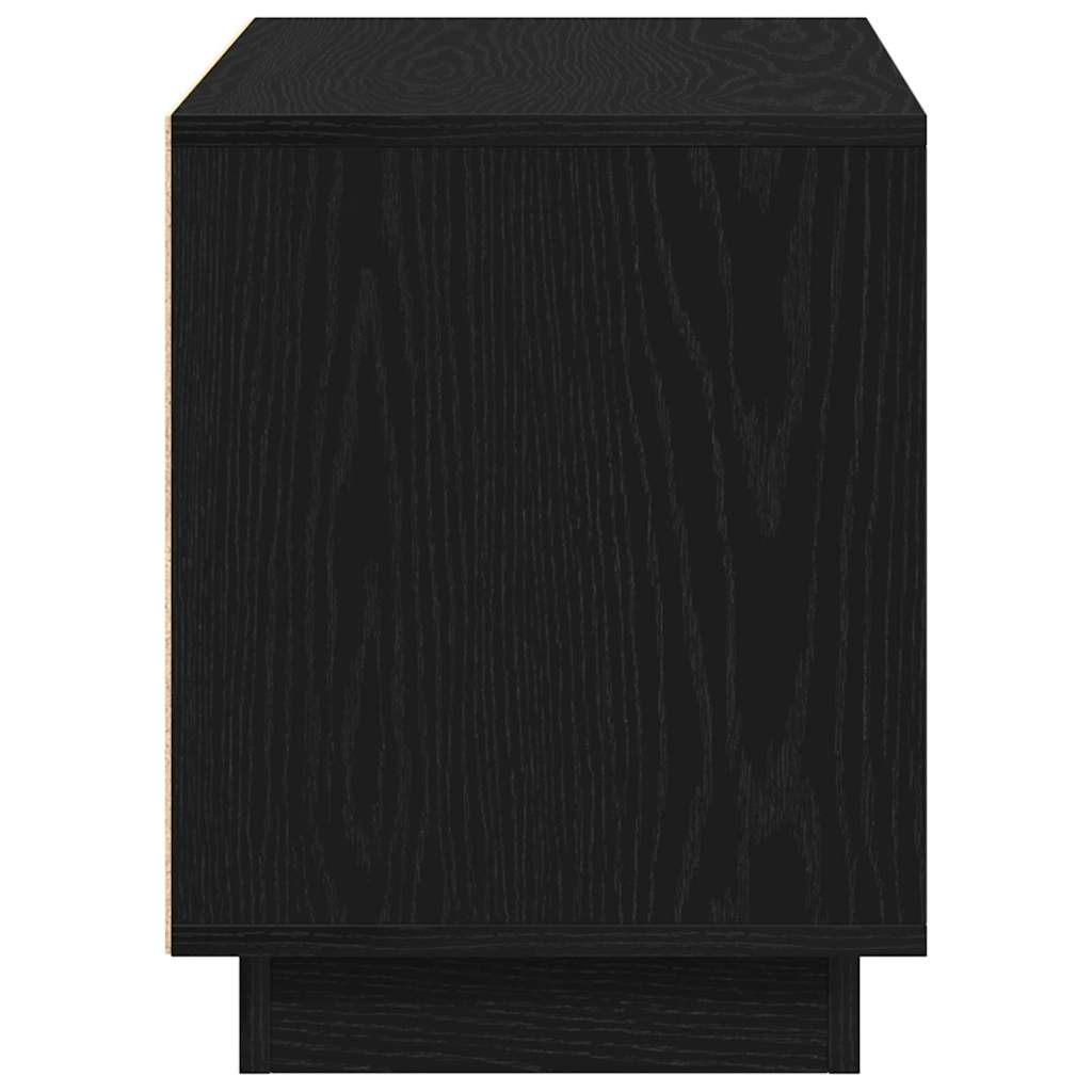 vidaXL TV Cabinet Black oak 80 x 35 x 45 cm Engineered wood
