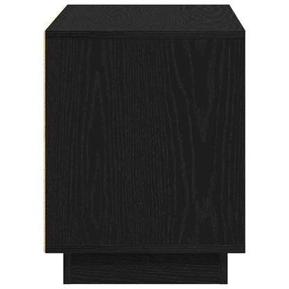 vidaXL TV Cabinet Black oak 80 x 35 x 45 cm Engineered wood