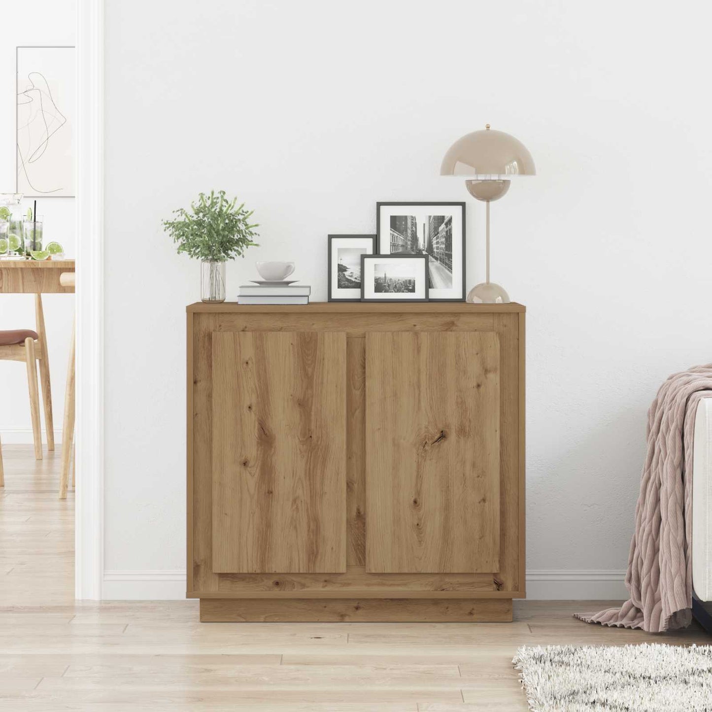 vidaXL Sideboard Artisan Oak 80 x 40 x 75 cm Engineered Wood
