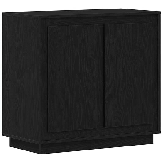 vidaXL Sideboard Black Oak 80 x 40 x 75 cm Engineered Wood