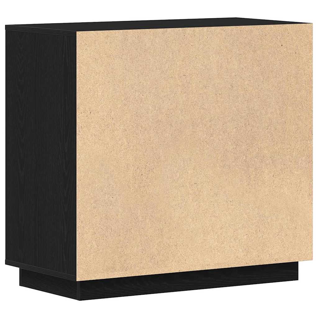 vidaXL Sideboard Black Oak 80 x 40 x 75 cm Engineered Wood