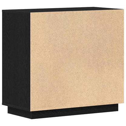 vidaXL Sideboard Black Oak 80 x 40 x 75 cm Engineered Wood