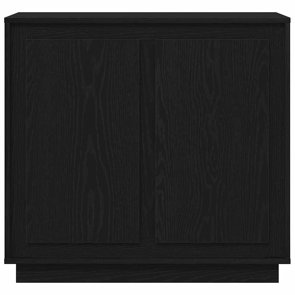 vidaXL Sideboard Black Oak 80 x 40 x 75 cm Engineered Wood