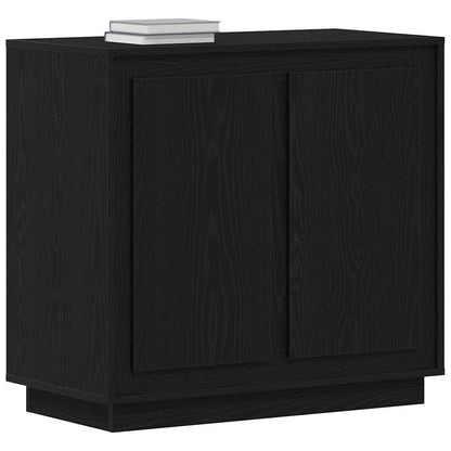 vidaXL Sideboard Black Oak 80 x 40 x 75 cm Engineered Wood
