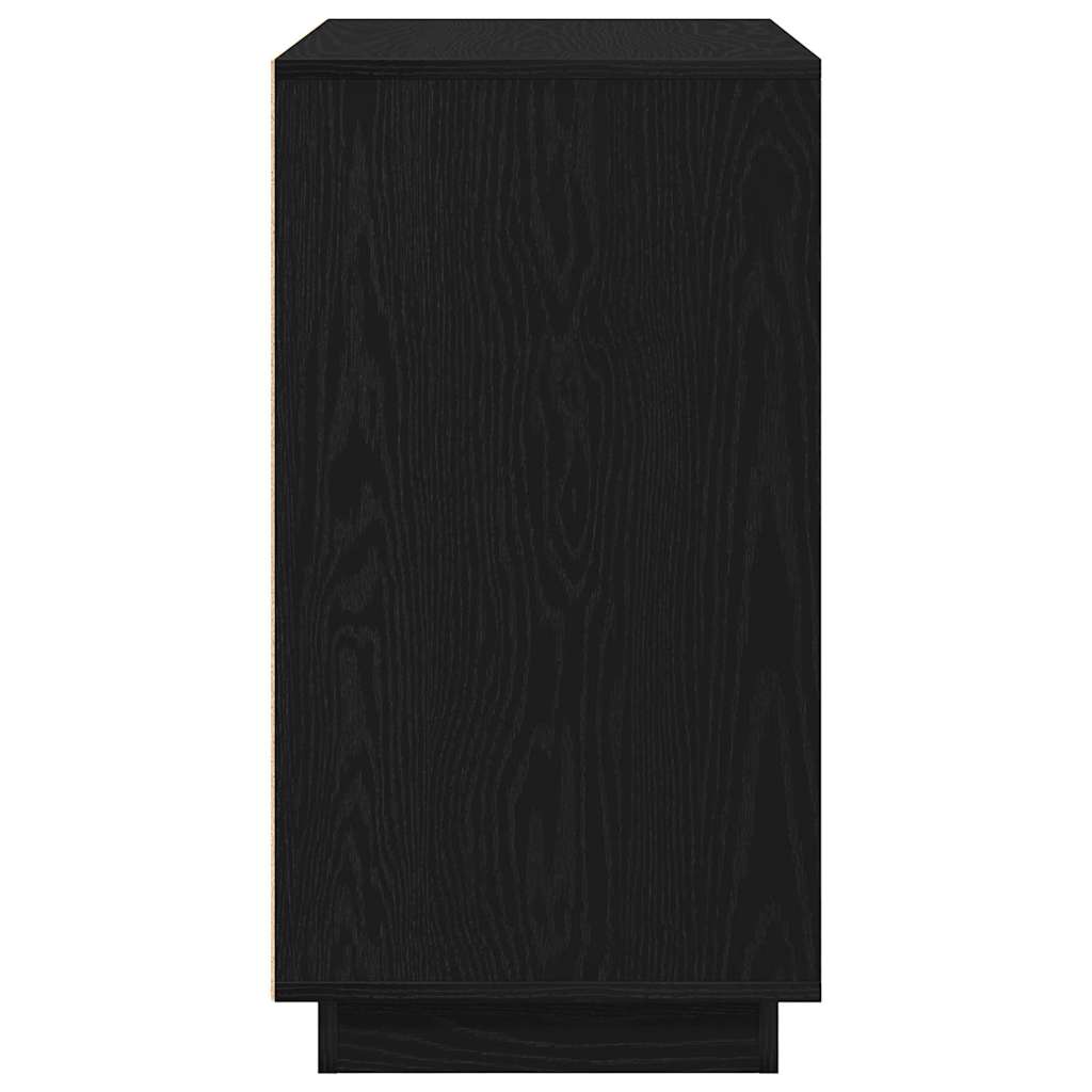 vidaXL Sideboard Black Oak 80 x 40 x 75 cm Engineered Wood